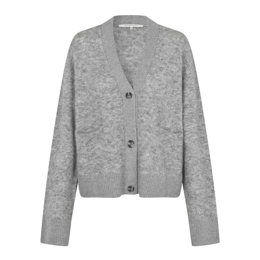 Second Female  Roy cardigan - Grey Melange