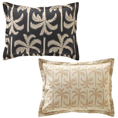 Linge de lit palmiers design - BECQUET CRÉATION