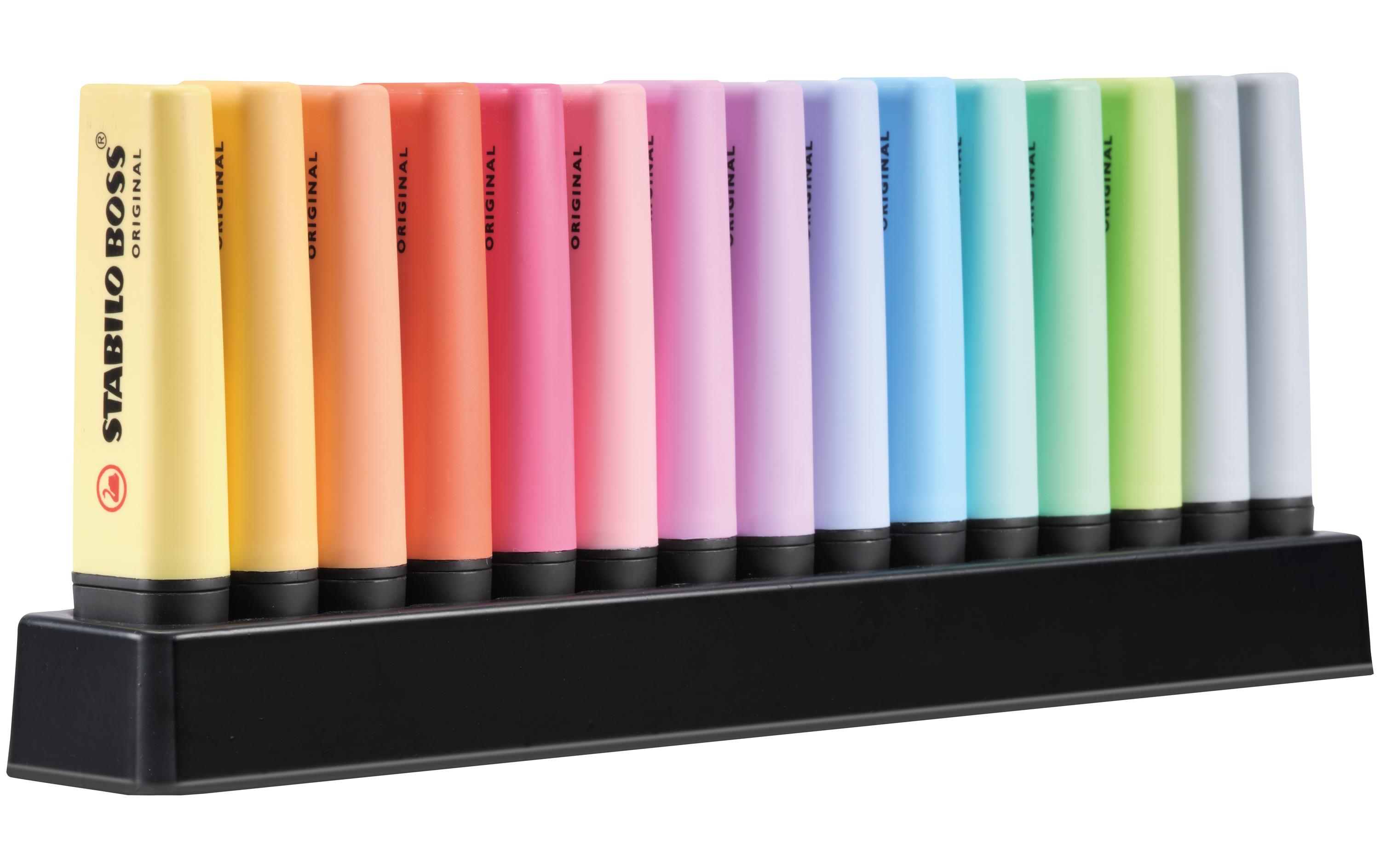 Textmarker Boss Pastell 15 StückTextmarker in Pastell