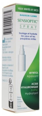 Sensioptic Spray Lubrification des Yeux et des Paupières 10 ml