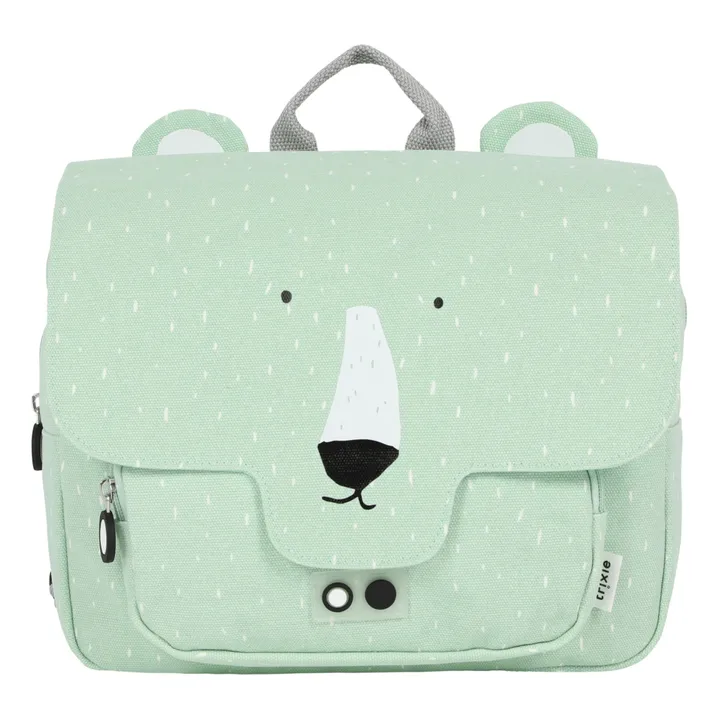 Trixie Cartable Mr Polar Bear | Vert d'eau