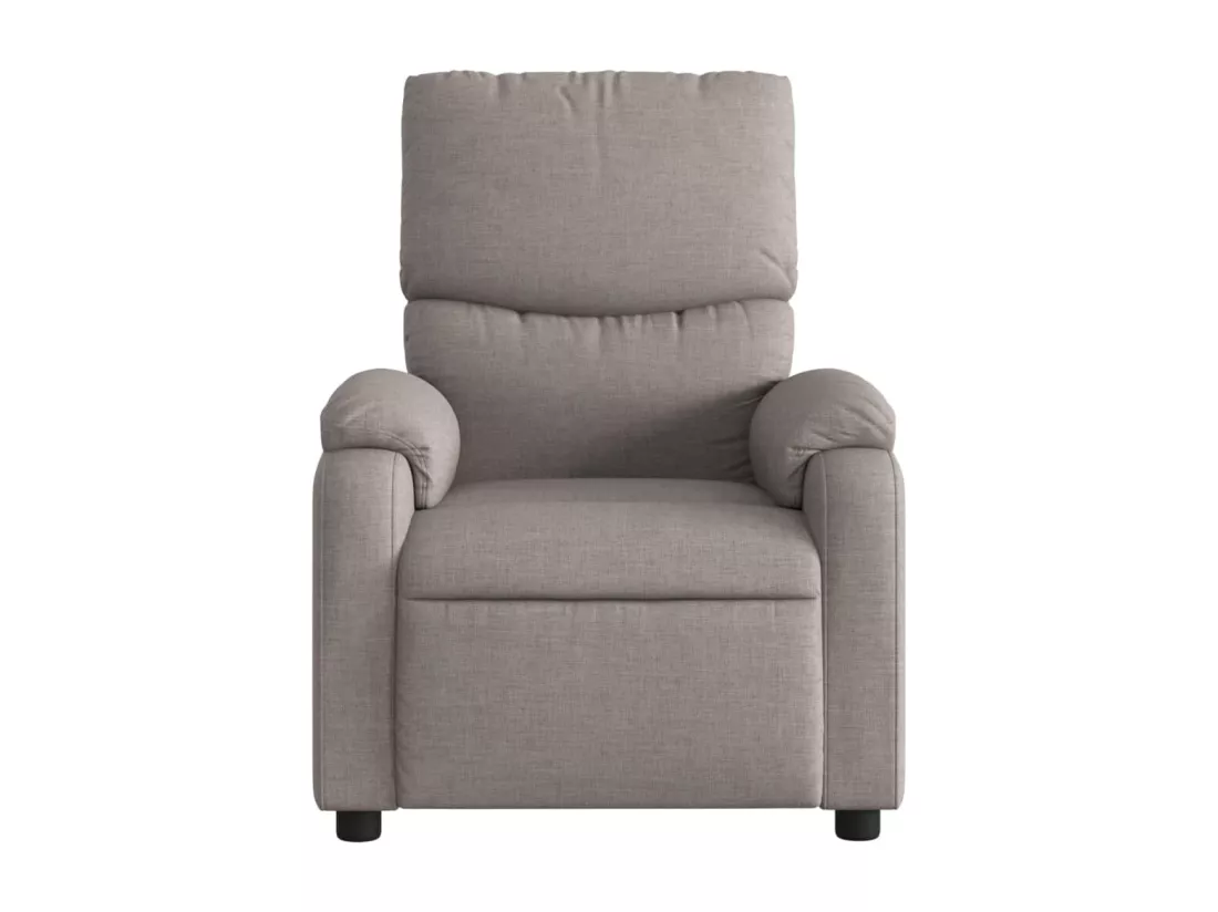 Fauteuil de massage inclinable Taupe Tissu