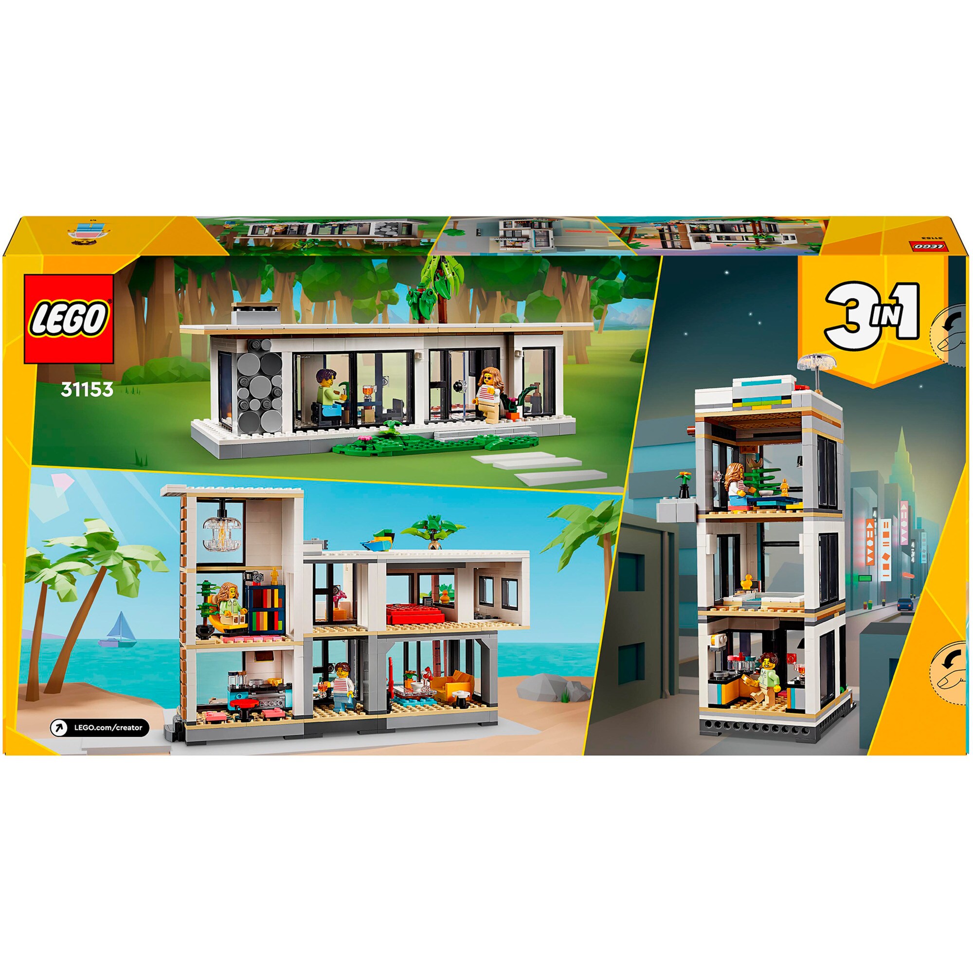 LEGO Konstruktionsspielzeug Creator 3-in-1 Modernes Haus