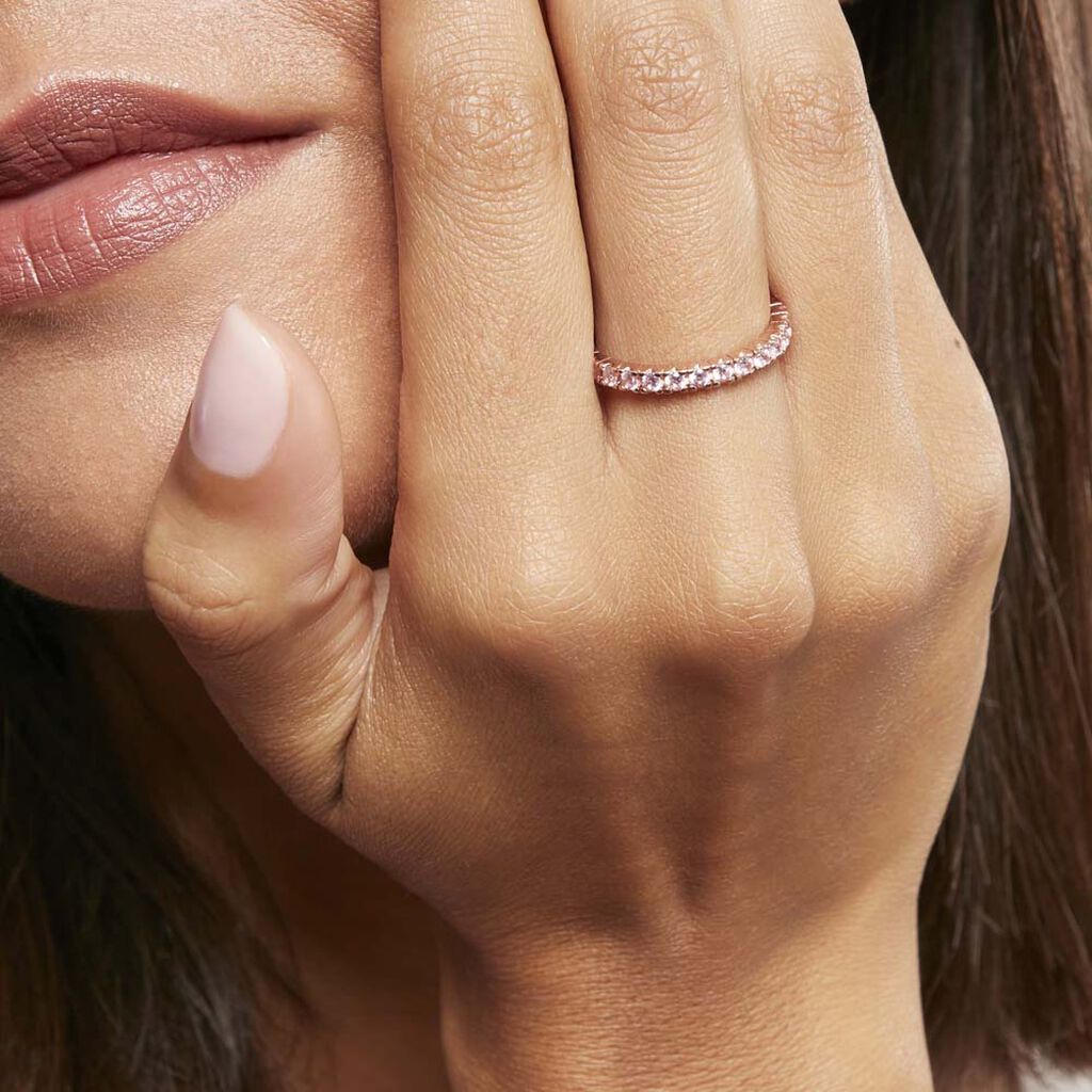 Bague Rio Argent Rose Oxyde De Zirconium