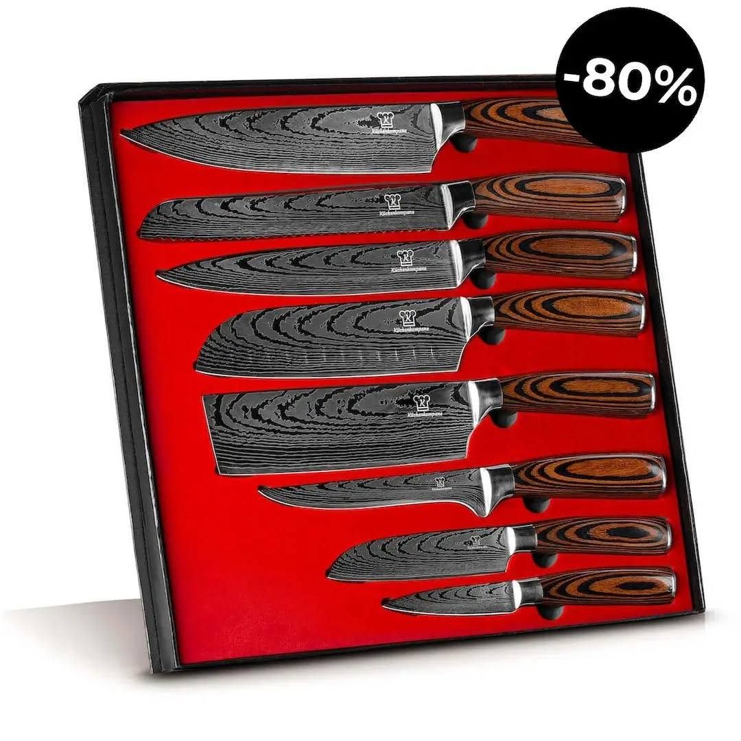 Küchenkompane Messerset Akarui Premium 8-teilig