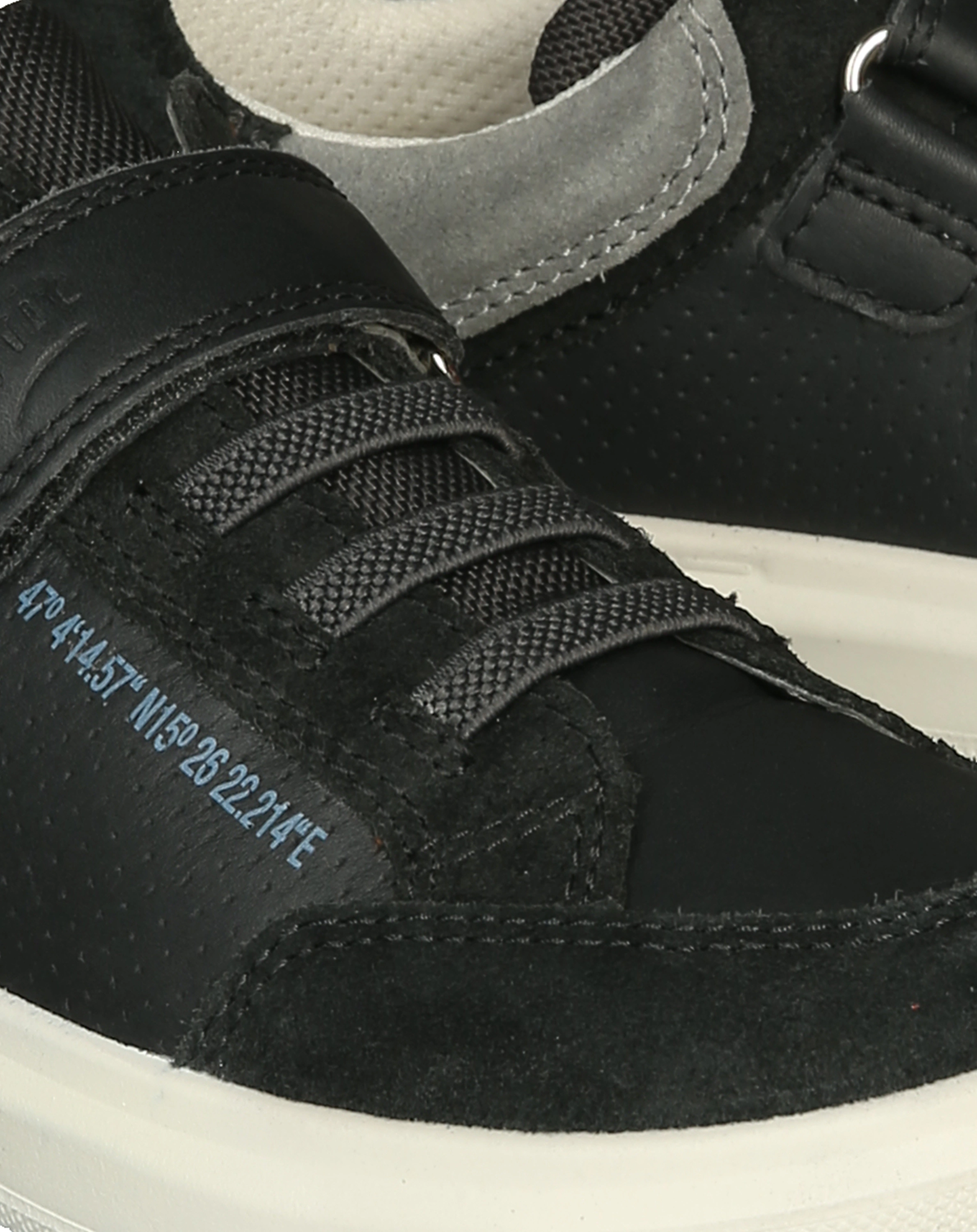 Leder-Halbschuhe COSMOS in grau/hellgrau