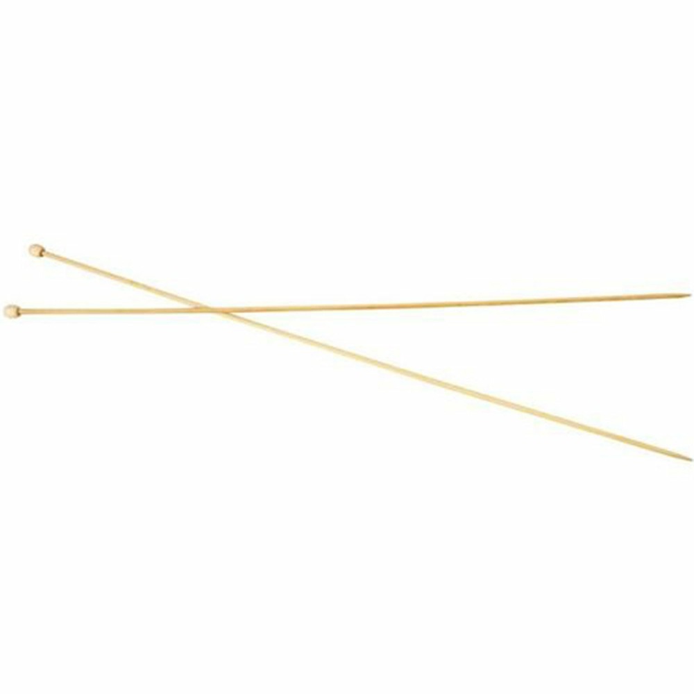 2 aiguilles à tricoter en bambou 35 cm - ø 2,5 mm