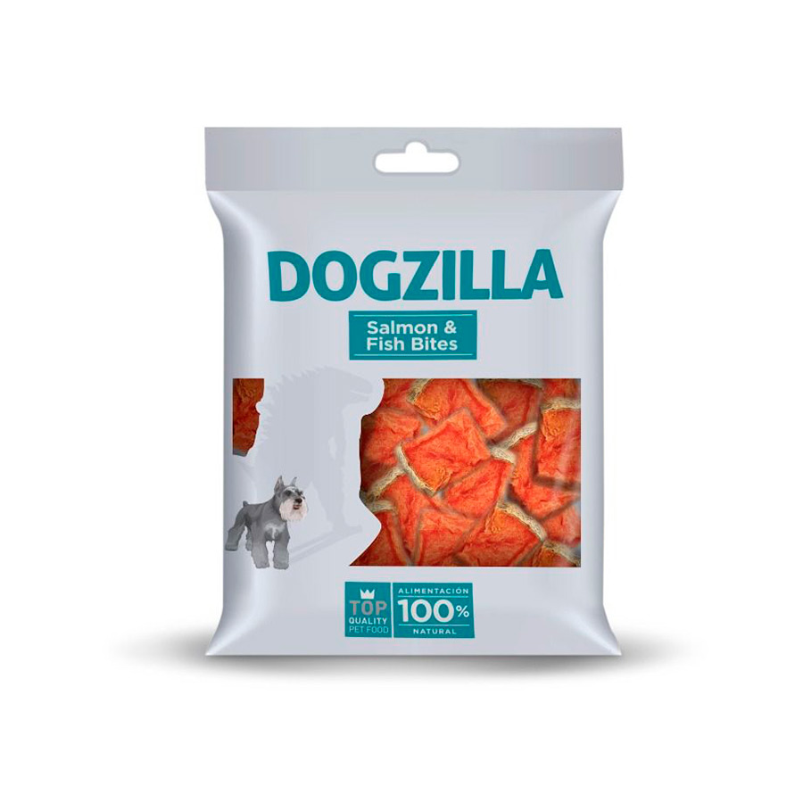 Petiscos Dogzilla de salmão e peixe para cães
