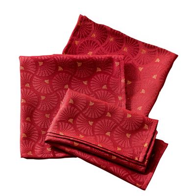 Nappe jacquard touches dorées