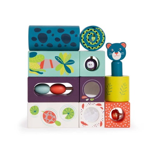 Cubes d'activités Dans la Jungle - MOULIN ROTY
