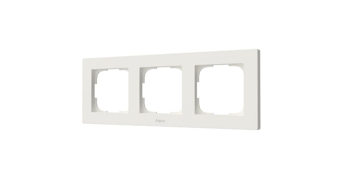 AqaraSwitch Frame H2 EU 3-gang frontje  (Wit)