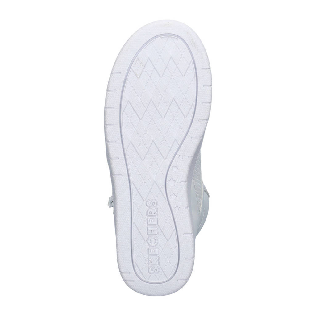 Skechers Court Highimitatieleer wit
