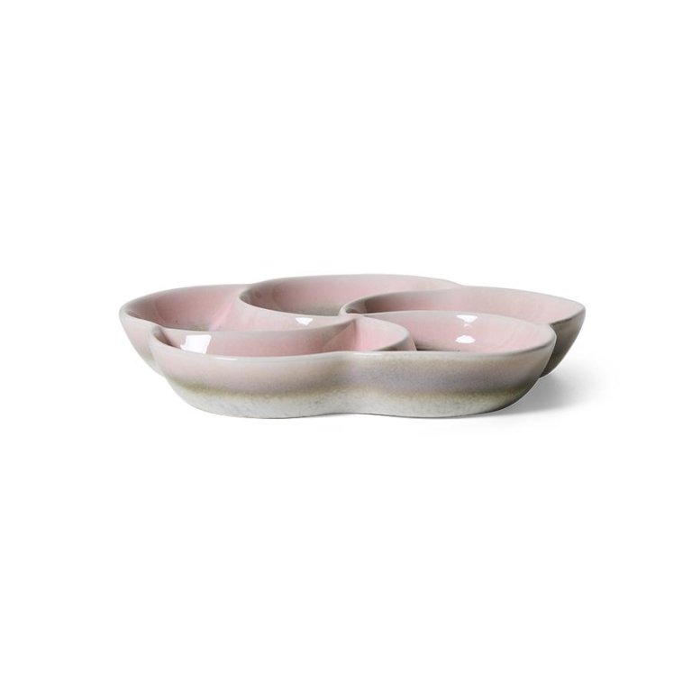 HKliving 70's Ceramic snack schaaltje muse