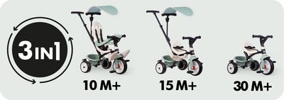 Smoby Trehjulssykkel S.Life Baby Blade, Grønn