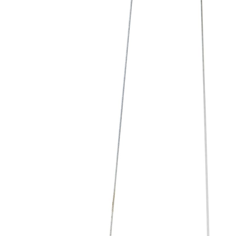 Landelijke hanglamp zwart met hout 5-lichts - Flair