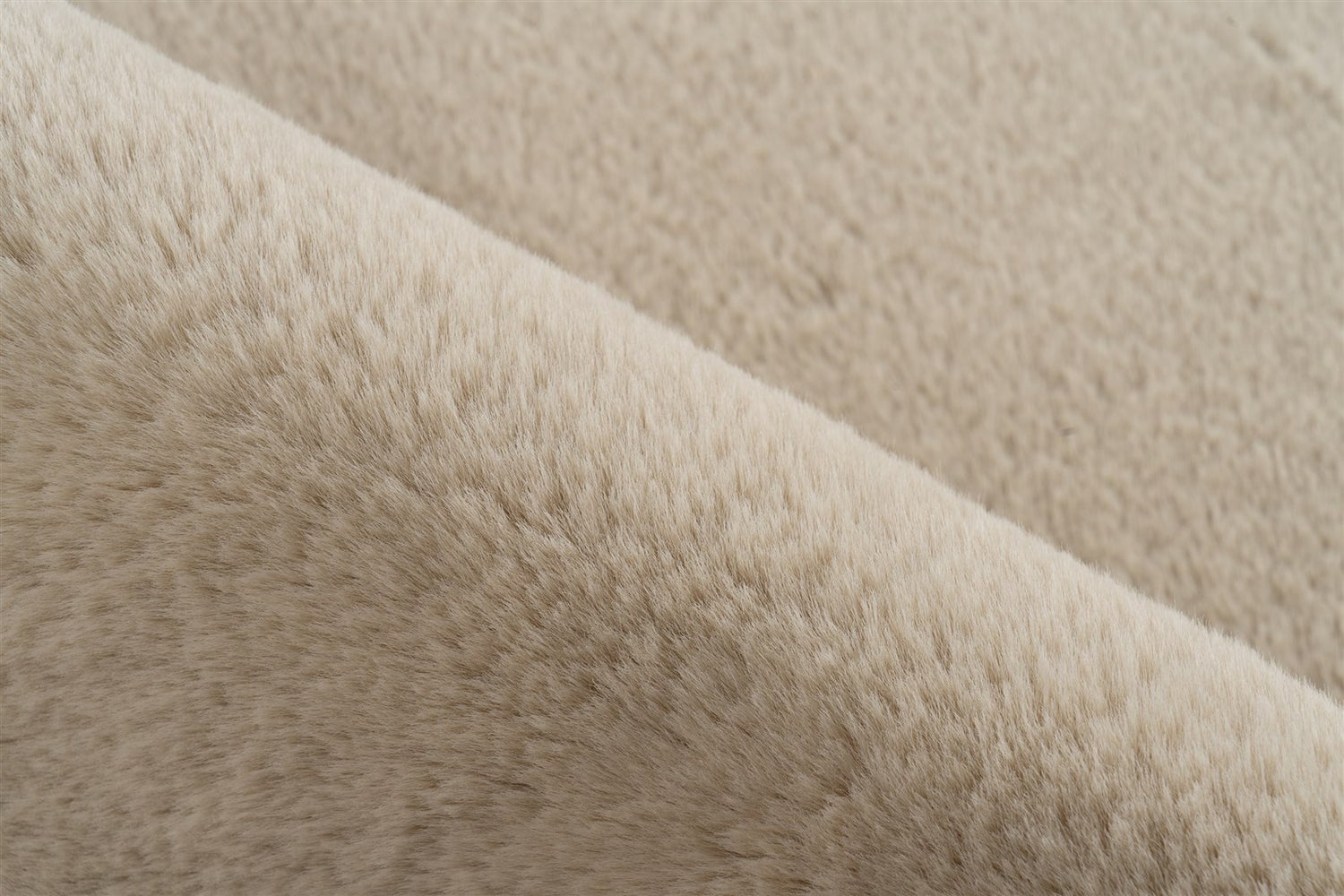 Kortpolig tapijt Oasisia Beige 22 mm Effen 50 x 90 cm