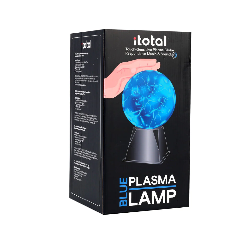 I-Total  Blue Plasma lampe, blå - H25 cm