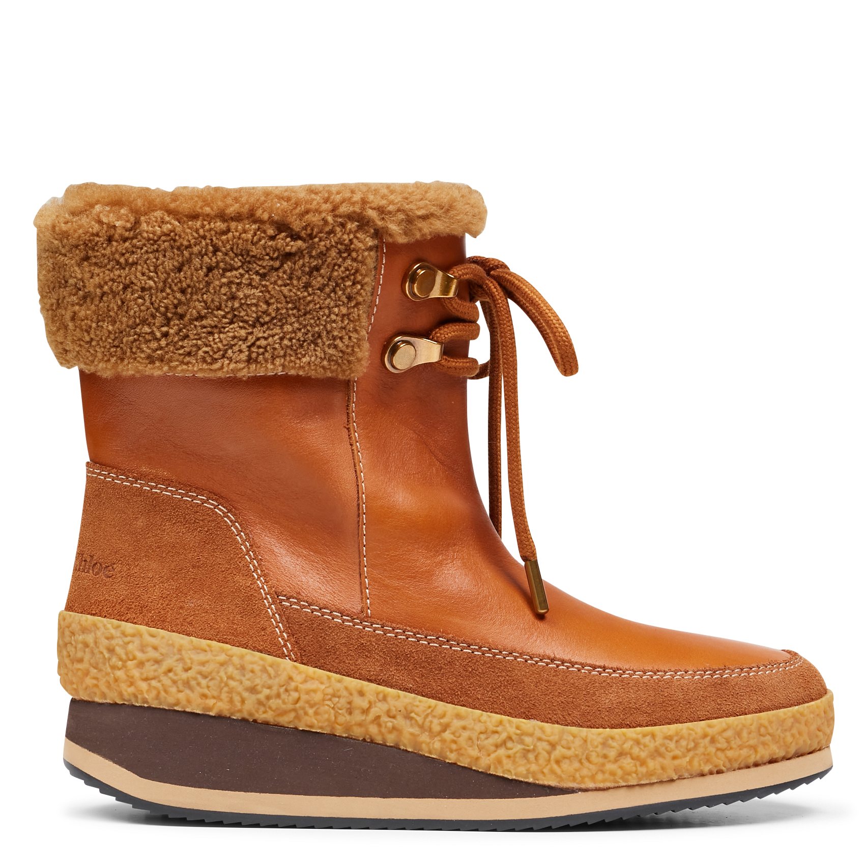 Bottines en cuir | Marron