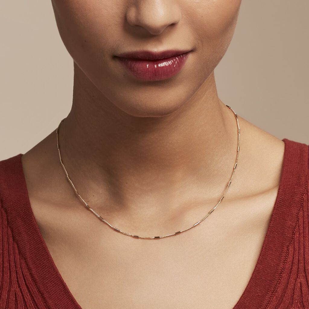 Collier Frans Plaqué Or