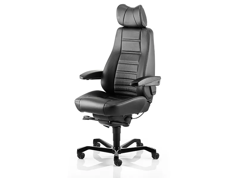 Kontorstol KAB Seating Controller, White-Line Sort skind
