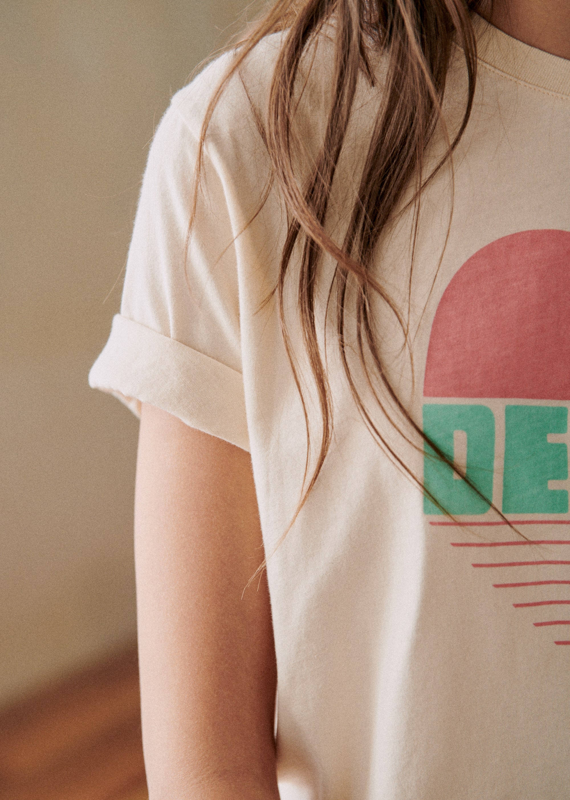 T-Shirt Coeur Demain - Création Solidaire - Crème / Multico - E-SHOP/T-SHIRTS 5905329