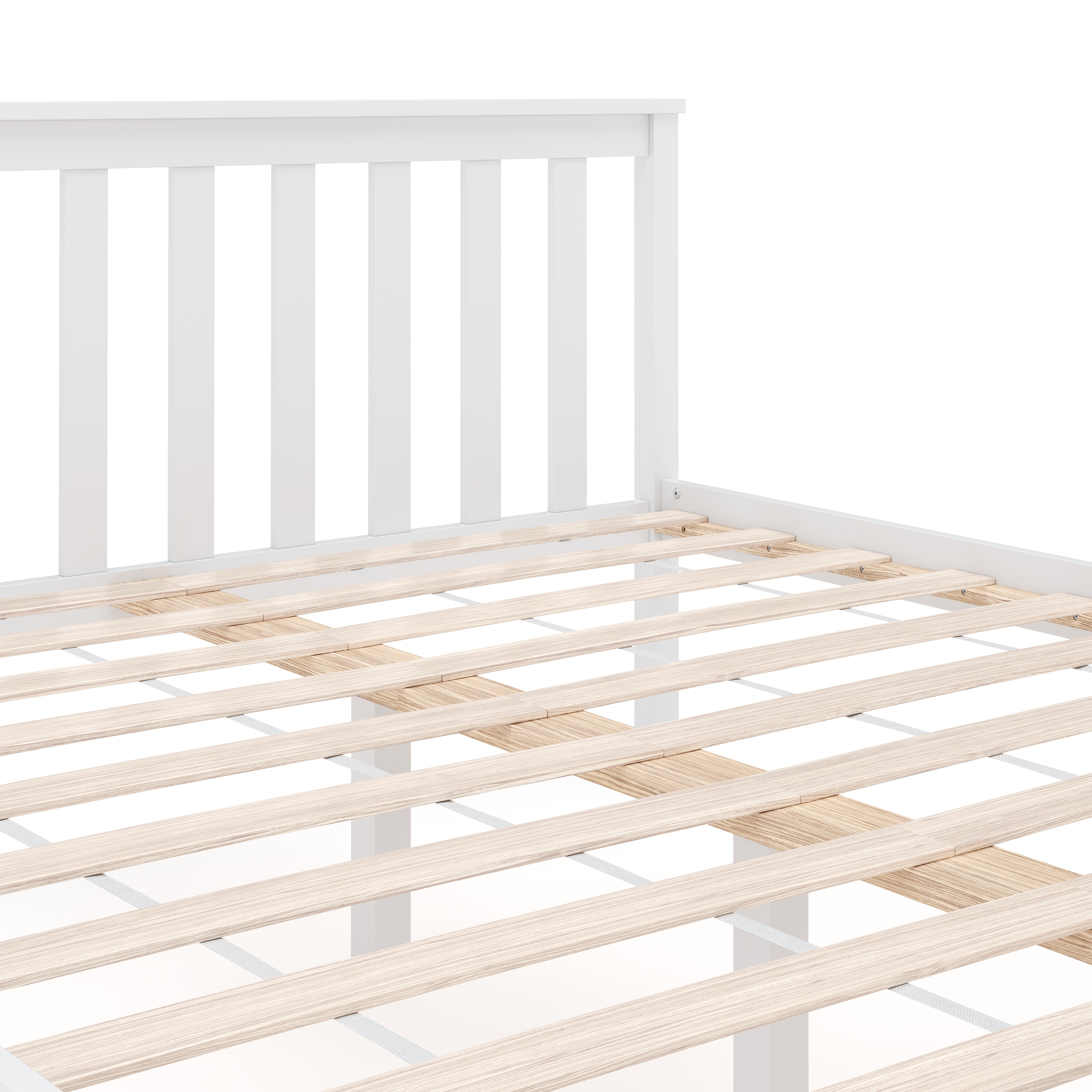 Bett Holz EMILY 140 x 200 cm weiss