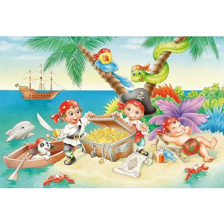 Schmidt Spiele KinderPuzzle - Piratenbande, 3 x 48 Teile