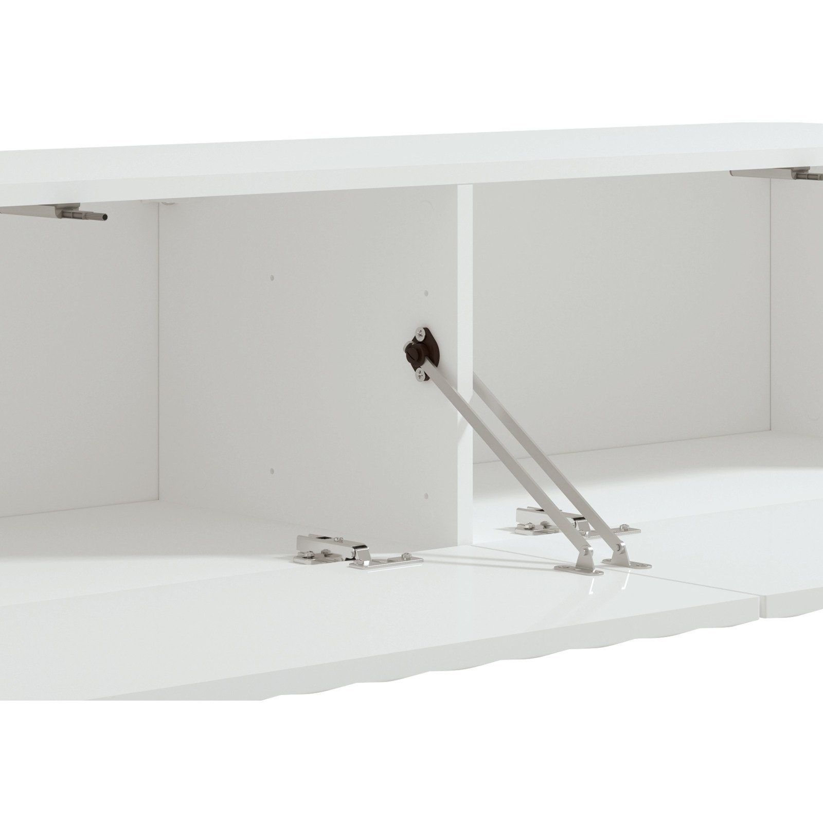 TV-Möbel Anbes Dekor weiss 154 x 32 x 42 cm