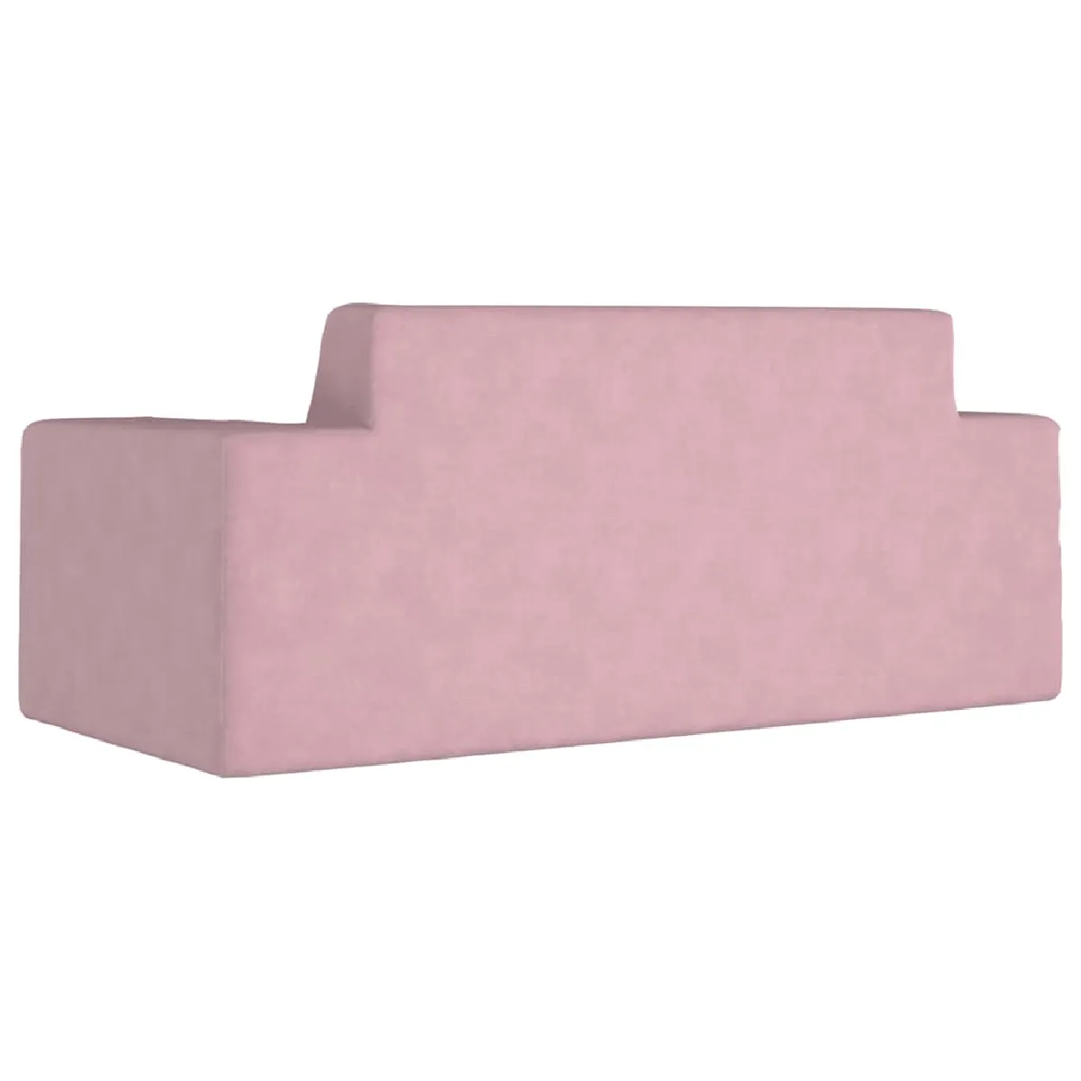 vidaXL Canapé enfants 2 places - Rose