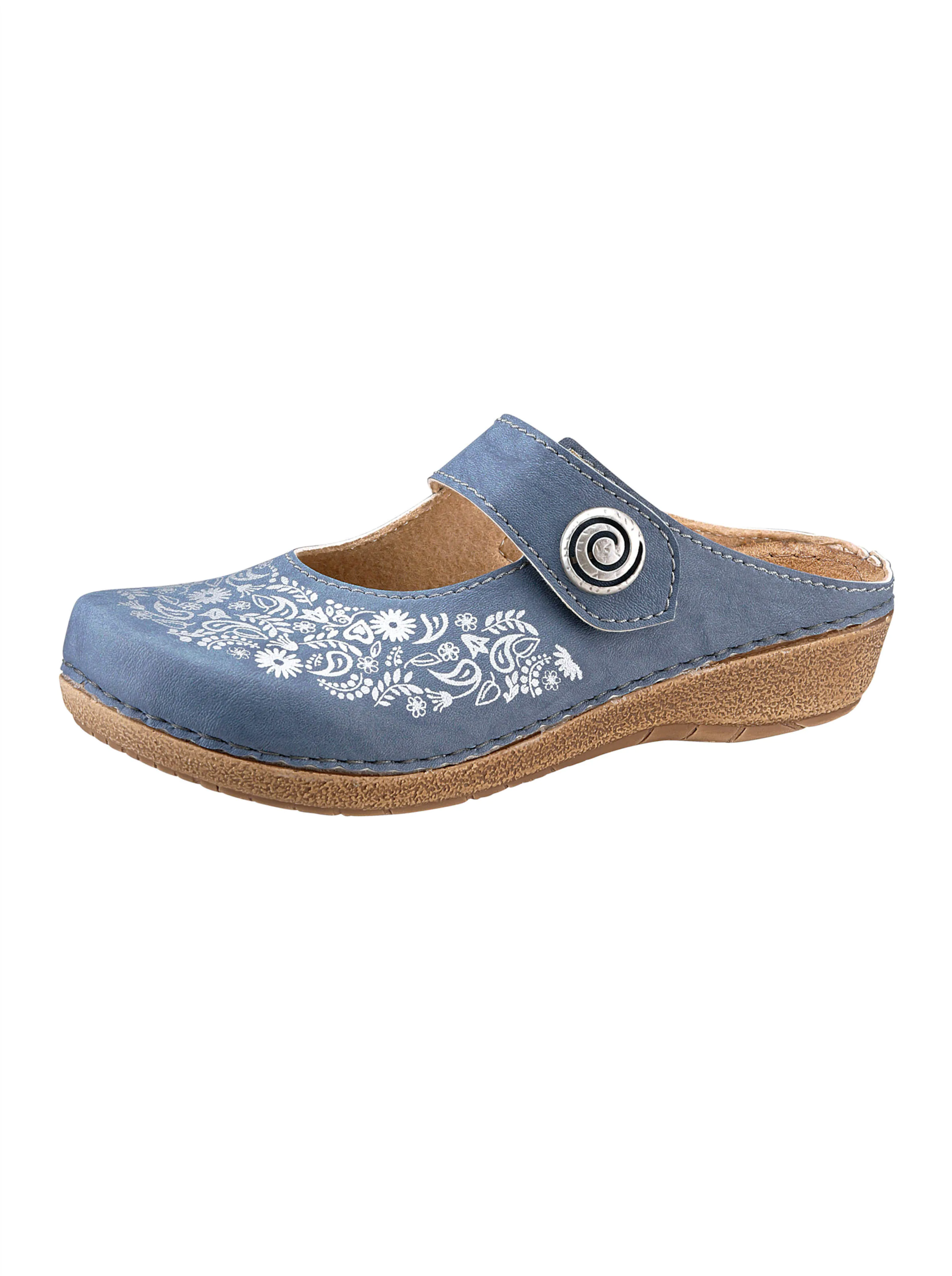 Franken Schuhe Clog in jeansblau