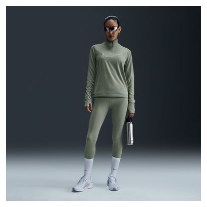 Haut 1/4 zip Nike Swoosh Vert Femme
