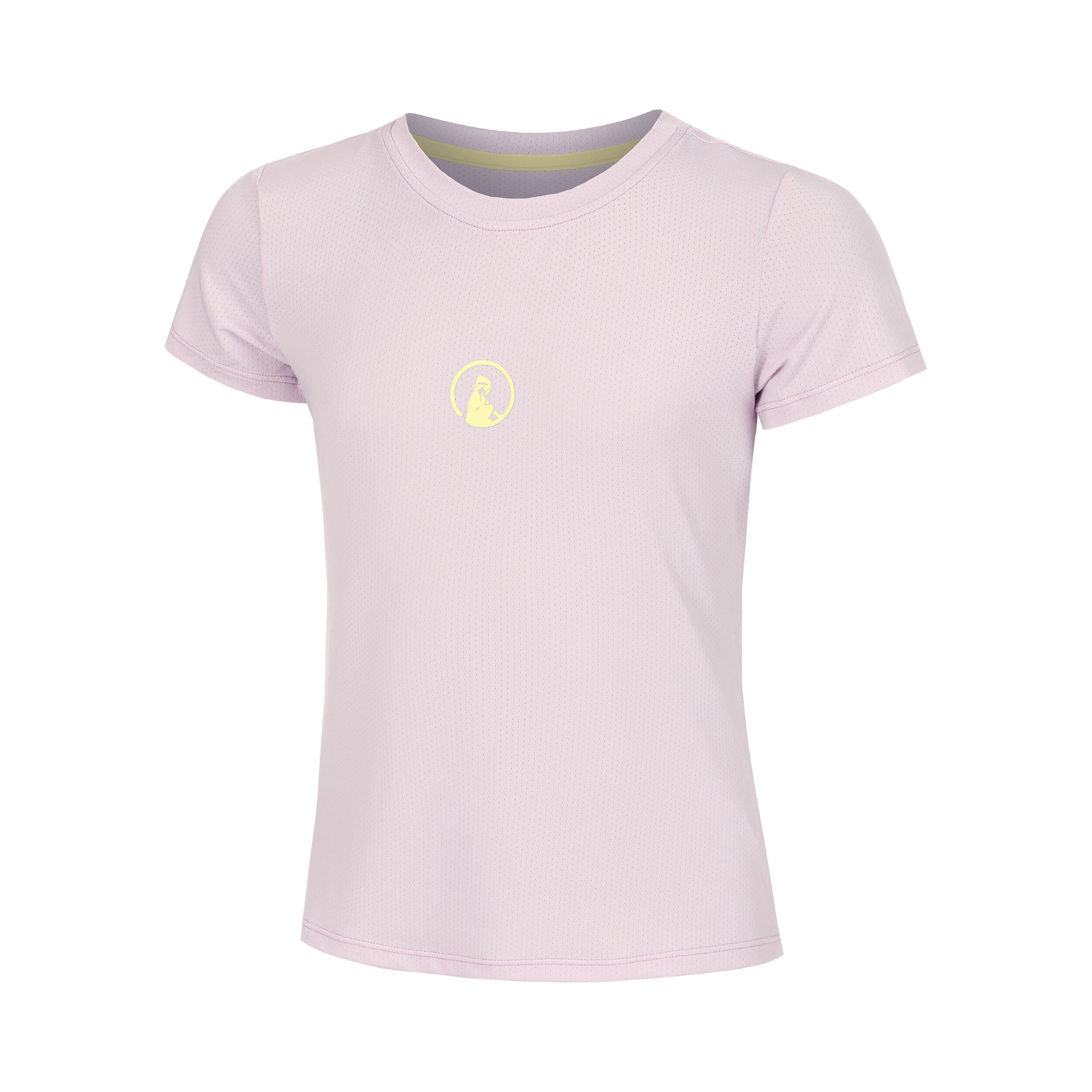 Quiet Please Mind Retriever T-shirt Filles - Lilas , Jaune