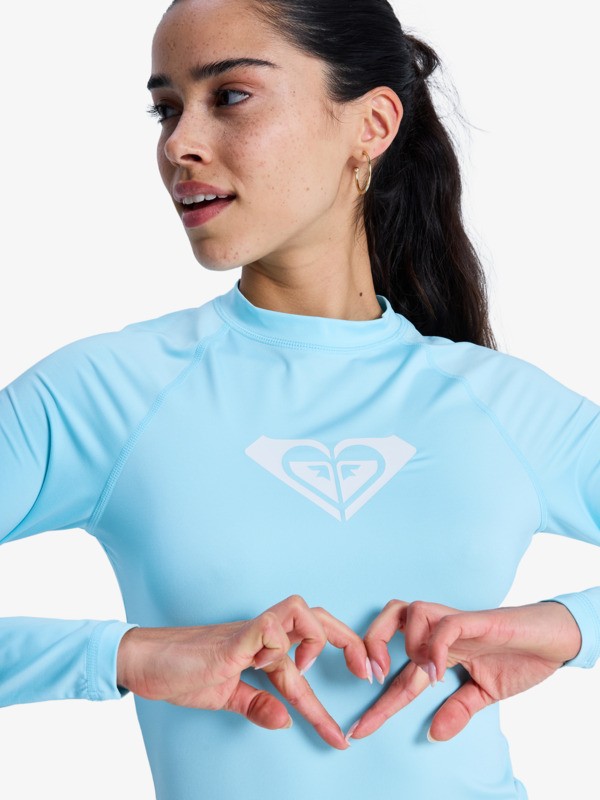 Whole Hearted Lycra manches longues Bleu Femme
