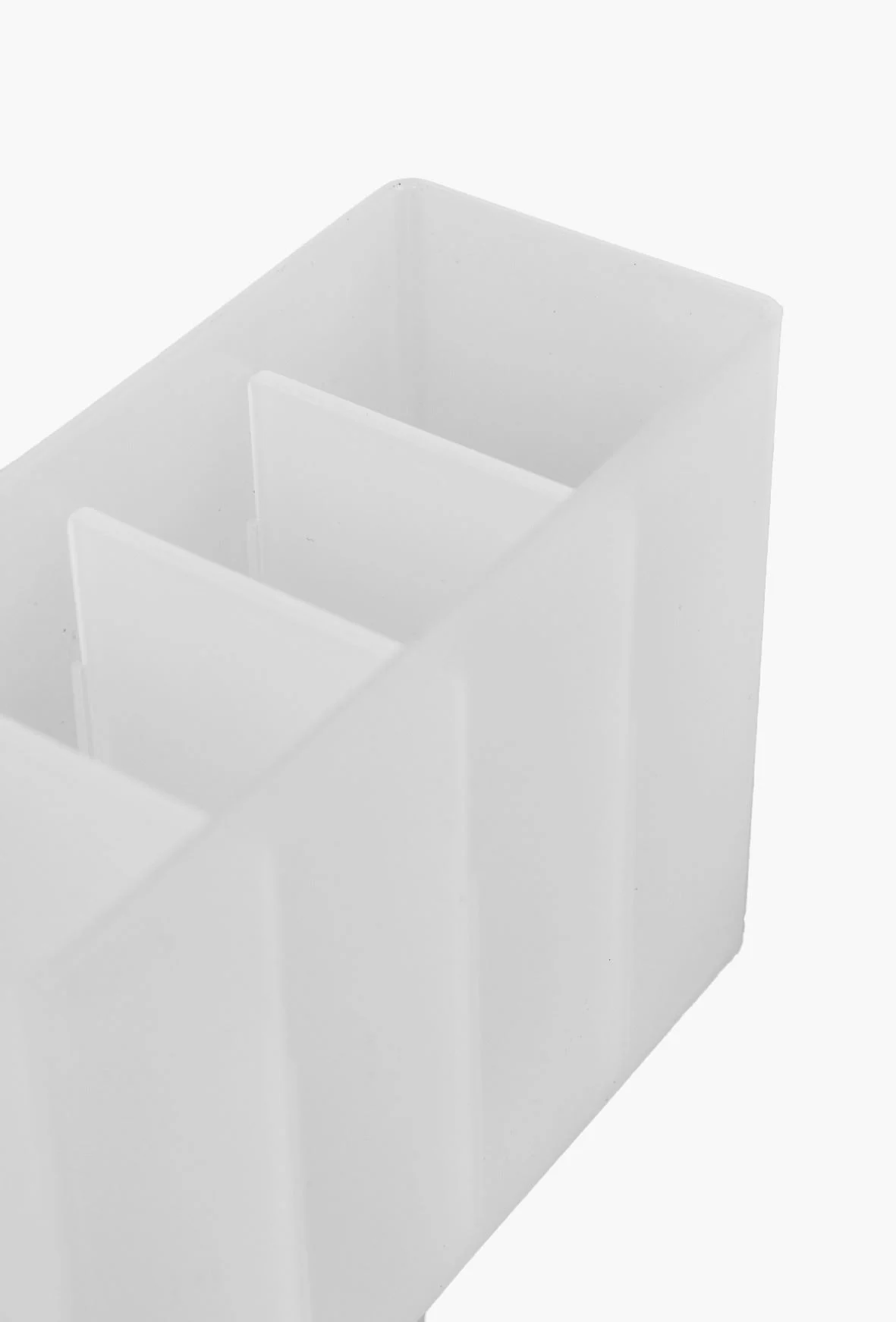 Oppbevaringsboks frostet - 5,6x13,5x10,2 cm