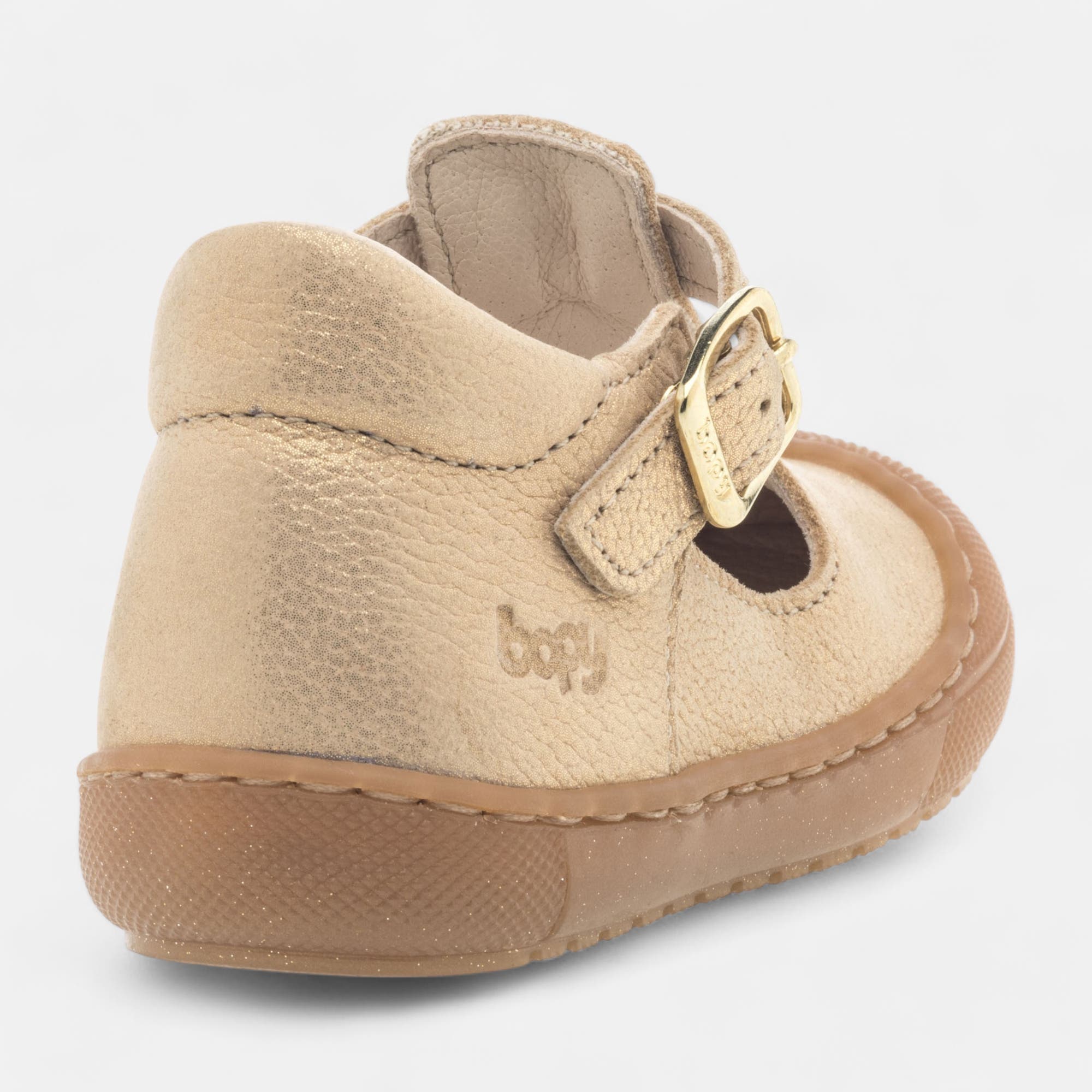 Babies Bébé fille en cuir or