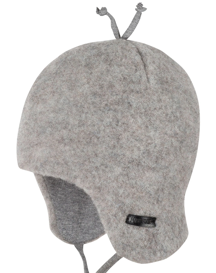 Wollfleece-Bindemütze CUDDLE in moonrock