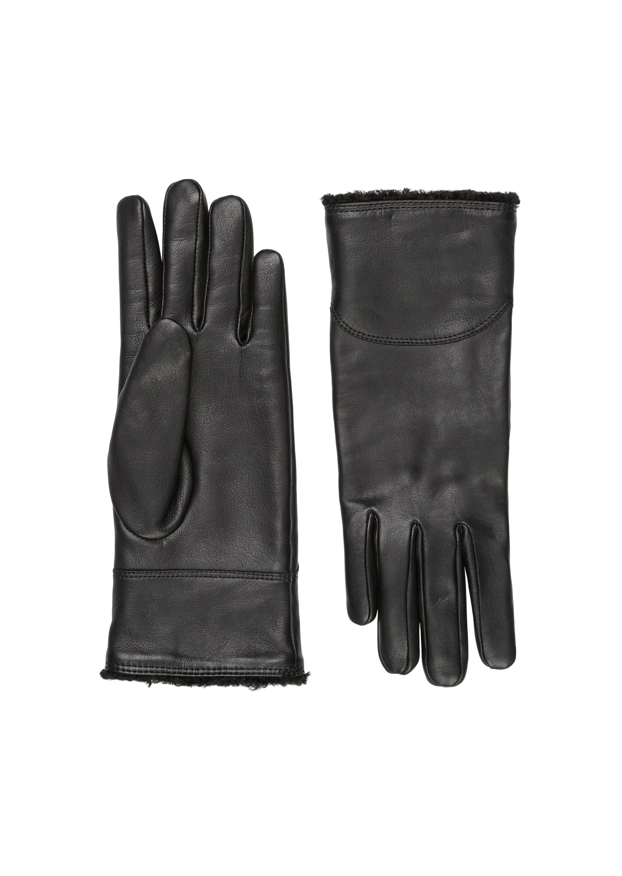 Leder-Fingerhandschuheaus Lammnappa