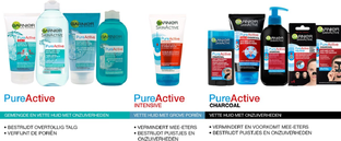 Garnier Skin Naturals Pure Active 3-in-1 Reiniging 150ML