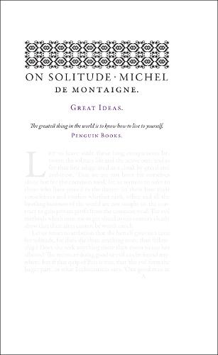 On Solitude - Penguin Great Ideas (Paperback)