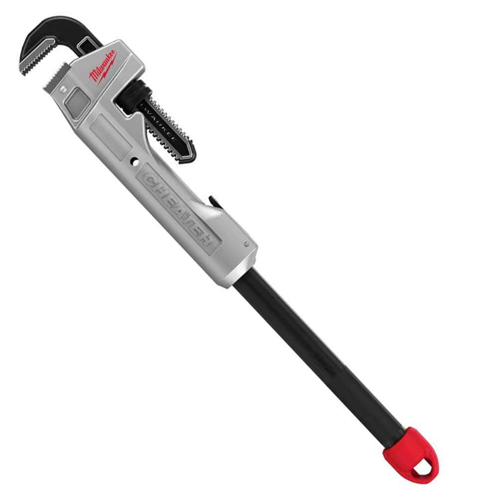 MILWAUKEE Cheater Aluminum Pipe Wrench 48227318
