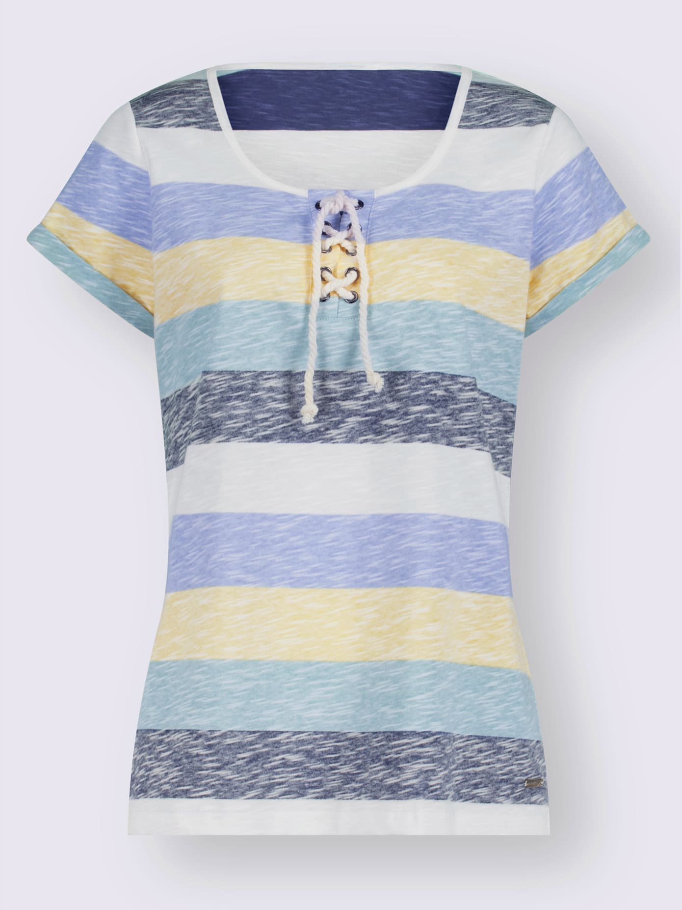 T-shirt à rayures pur coton