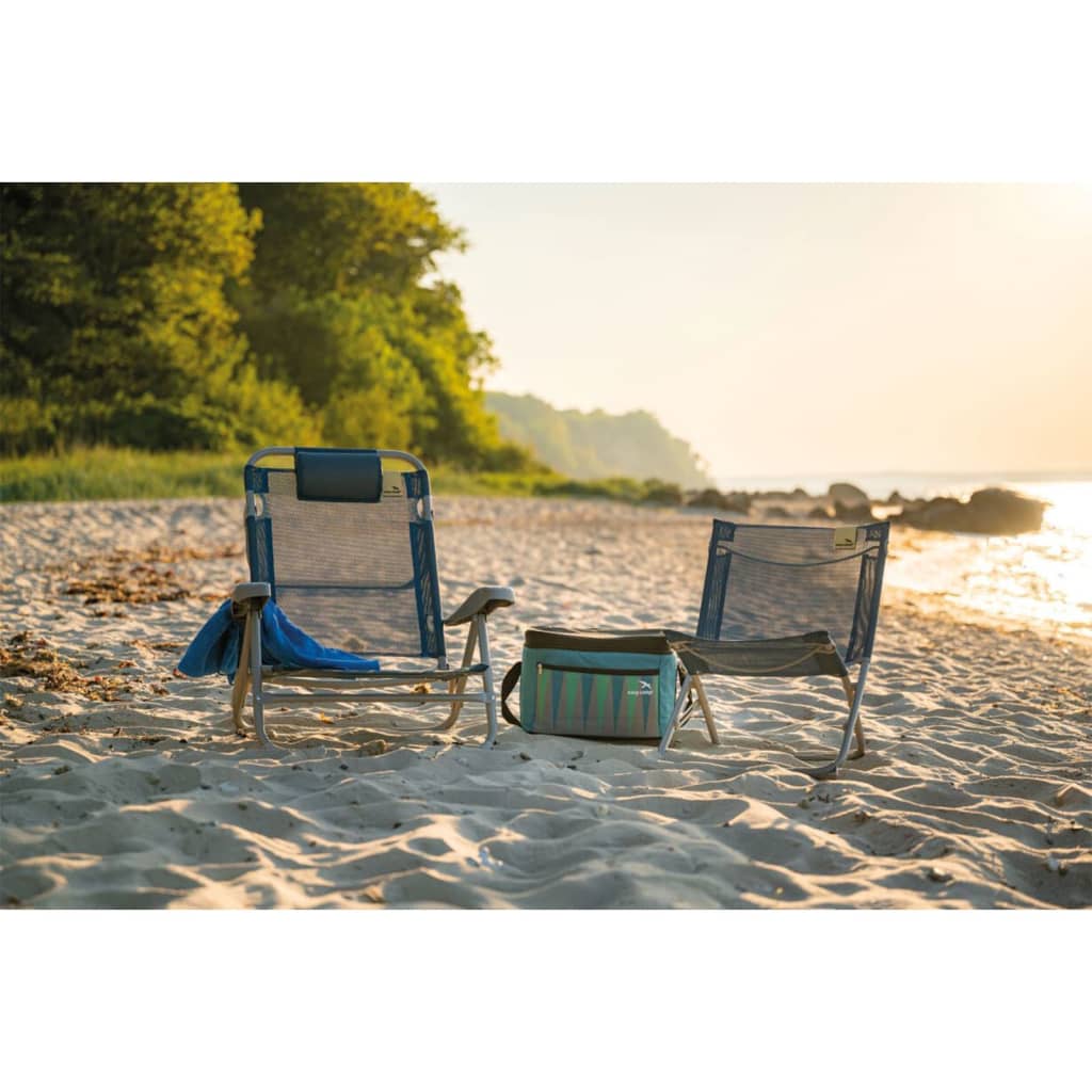Chaise de plage pliable breaker bleu océan