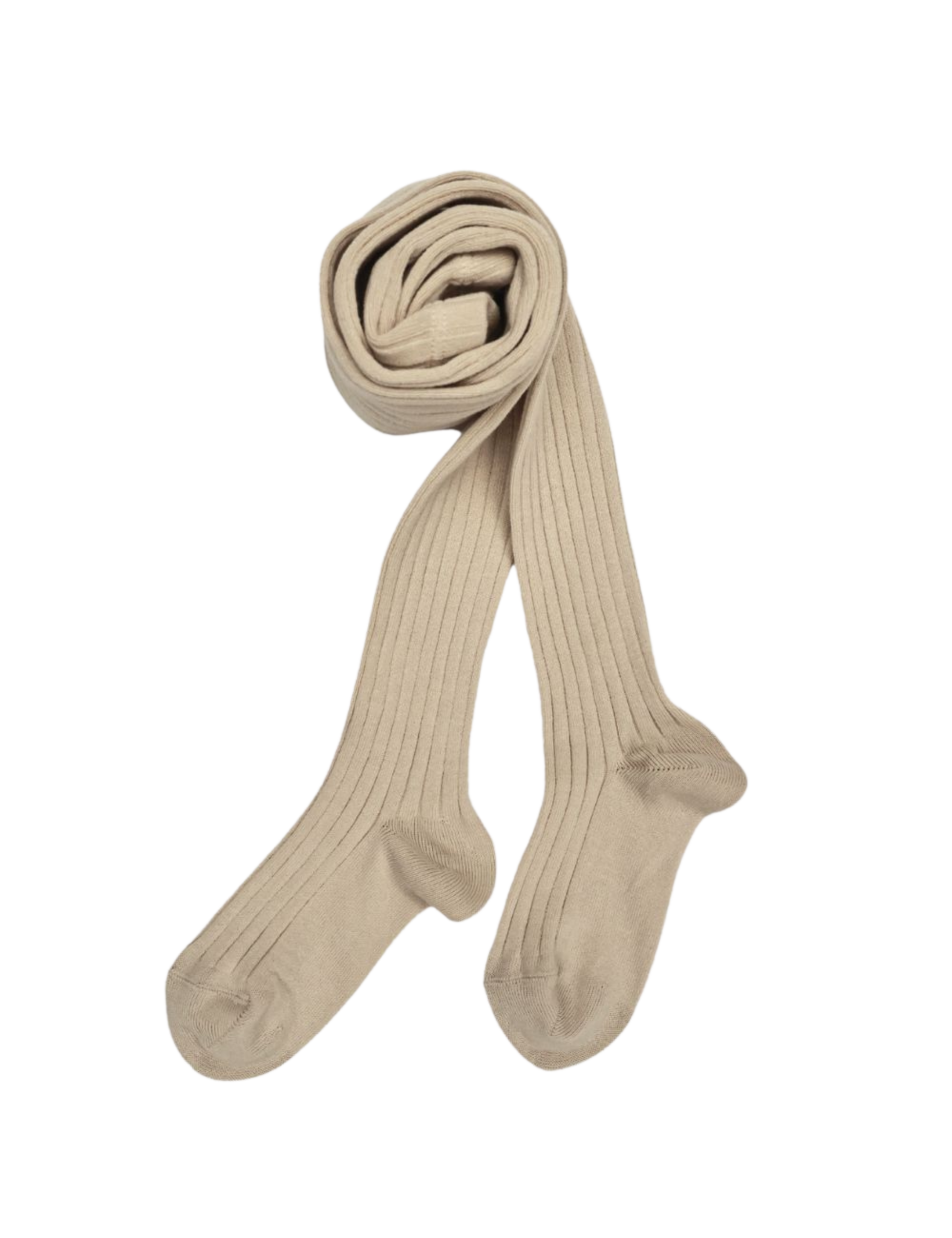 Basic Rib Tights - Linen