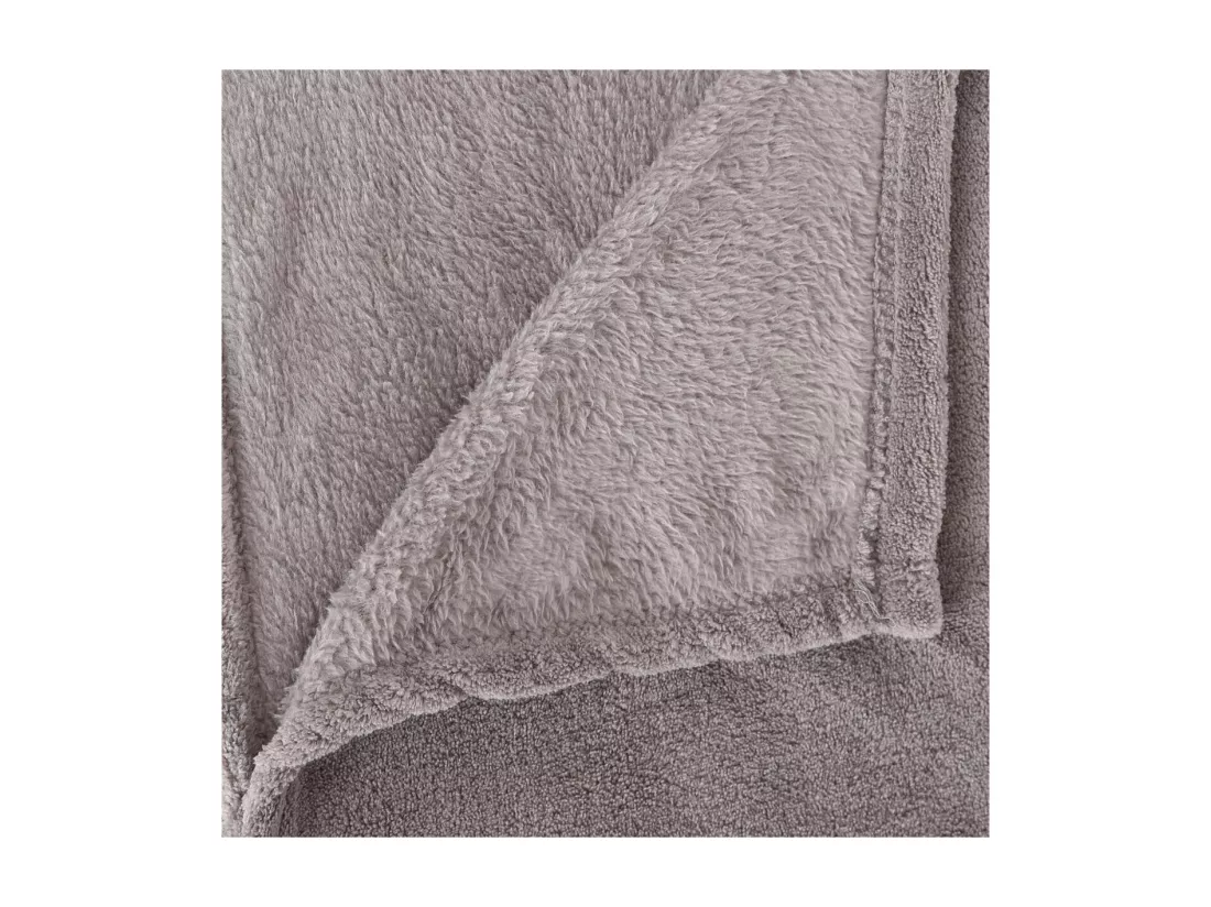 Plaid Microfibre Gris 125 x 150 cm