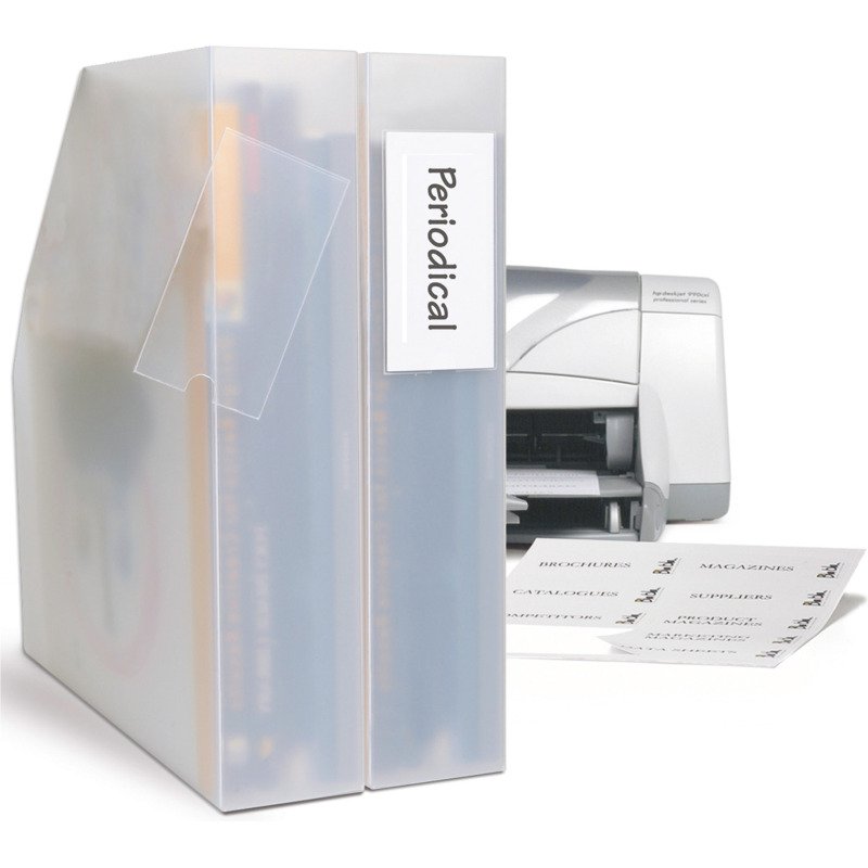 Porte-étiquettes adhésif 46 x 75 mm 3L transparent - Boîte de 60