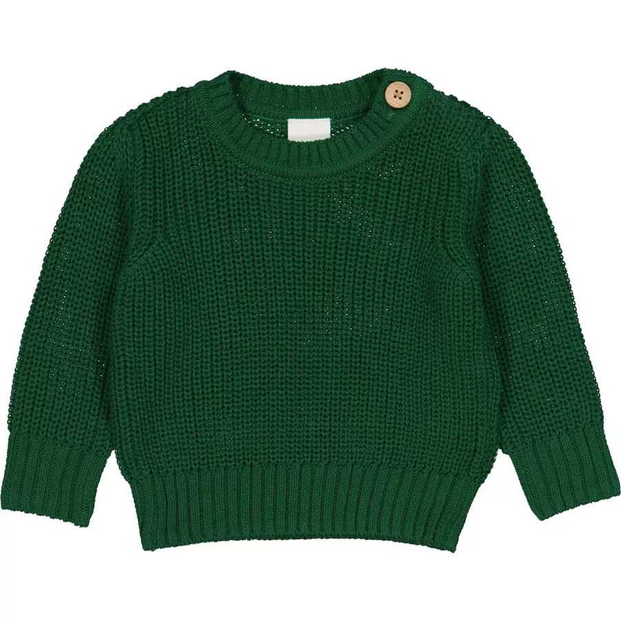 Fred's World Babystrickpullover Earthgreen
