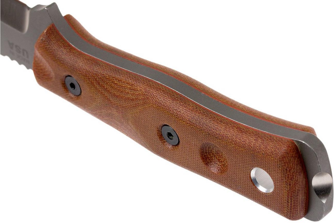 TOPS Knives B.O.B. Fieldcraft 154CM Tan Canvas Micarta BROS-154-TC