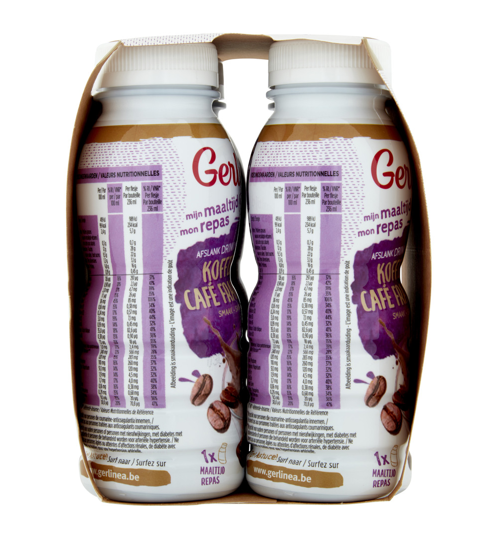 Gerlinéa Afslank Drinkmaaltijd Koffie smaak 4-pack (4 x 236 ml)