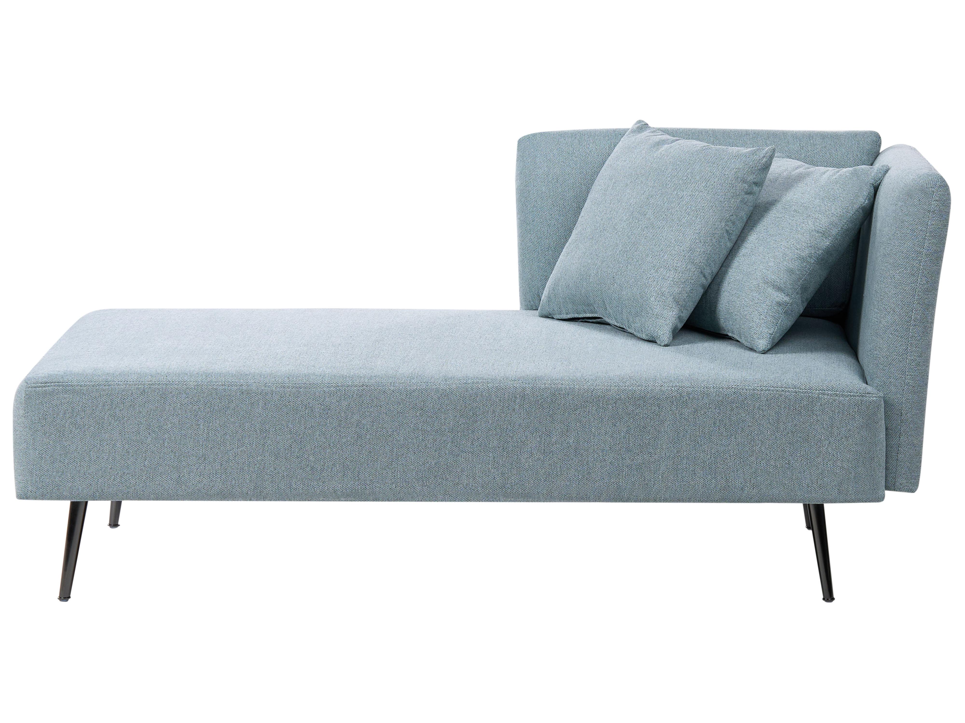 Rechtszijdige chaise longue RIOM Stof Mintgroen