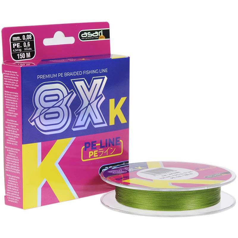 Tresse Asari 8X K - Vert - 150M